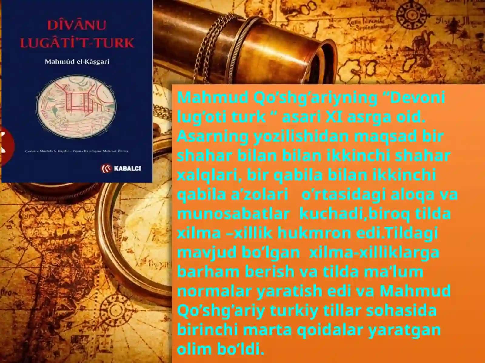 Mahmud Qo’shg’ariyning lingvistik qarashlari: “Devonu lug‘otit- turk” asari 3