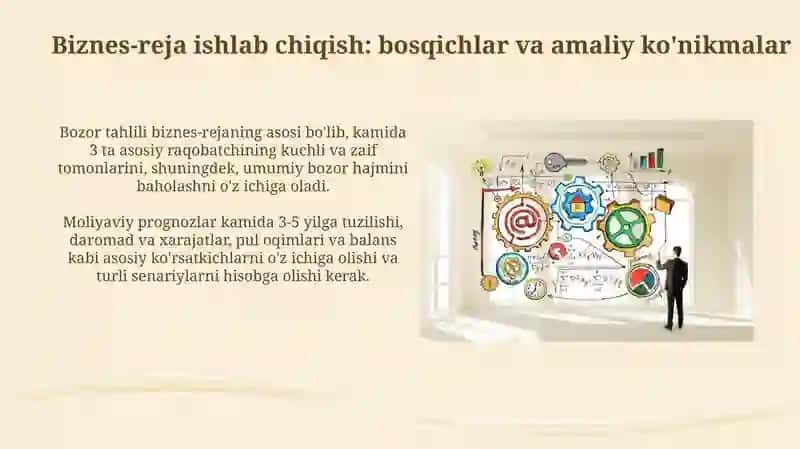 Biznes-reja tuzish: bosqichlari va amaliy ko‘nikmalar 3
