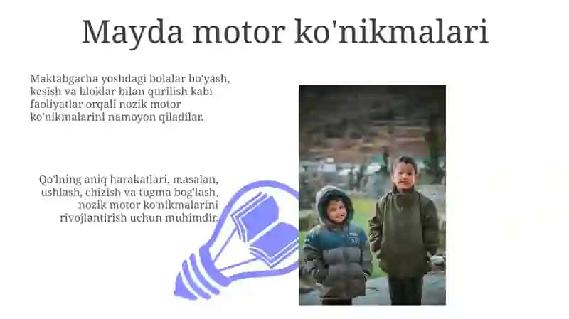 Ilk yoshdagi bolalarda oʻquv faoliyati shakllanishining dastlabki xususiyatlari 3