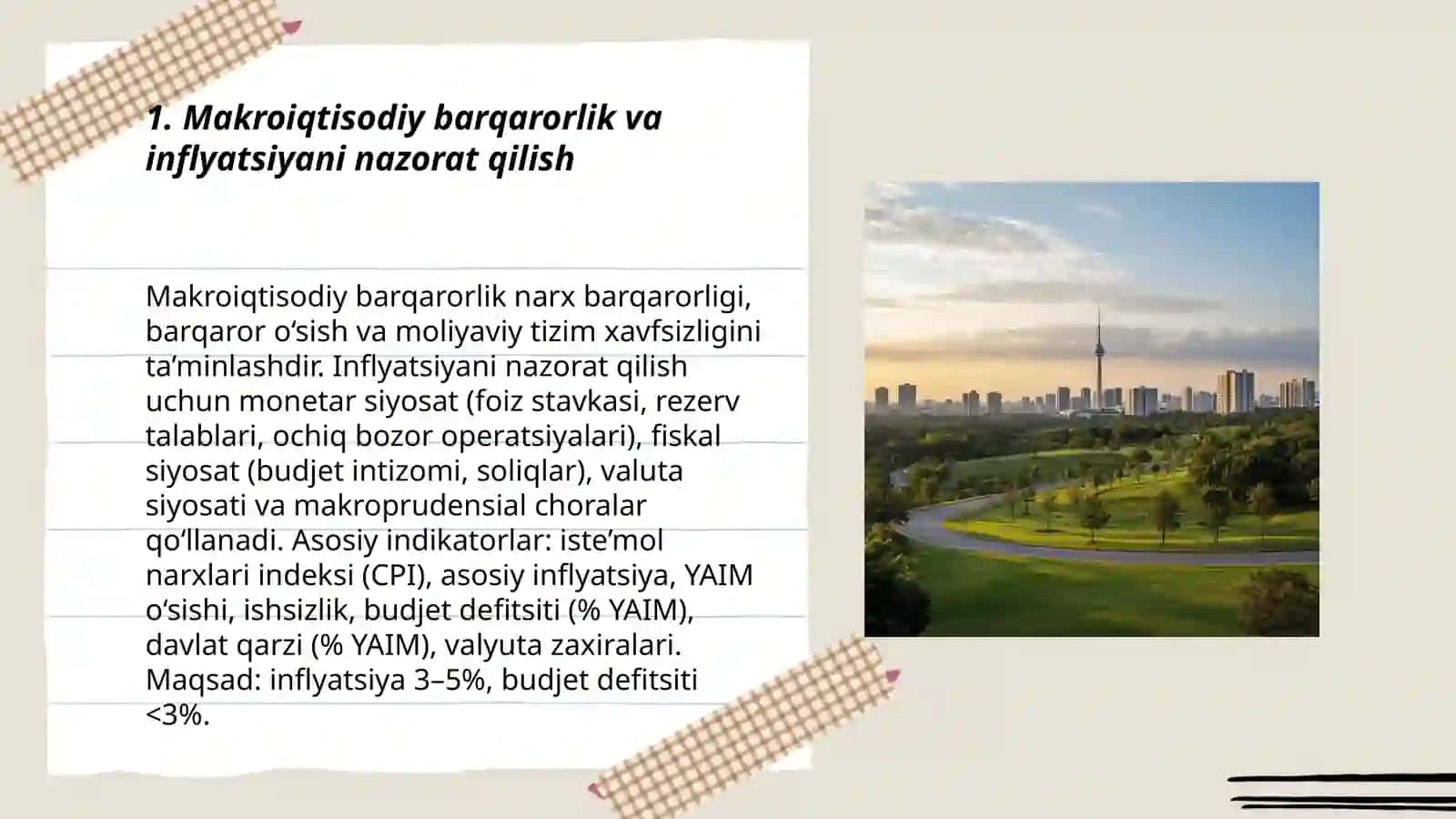 Milliy iqtisodiyotning muvozanatli va mutanosibli rivojlanishi 3