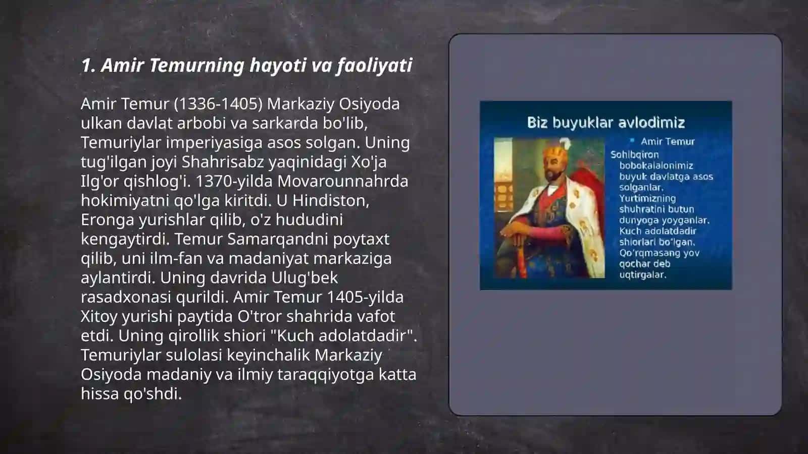 Sohibqiron Amir Temur hayoti va faoliyati 3