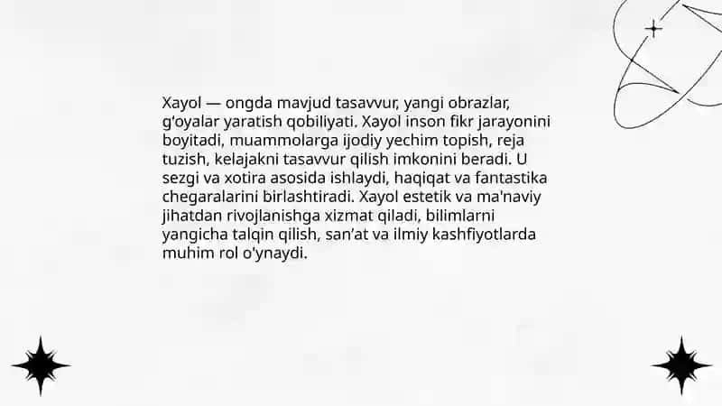 Xayol haqida 3