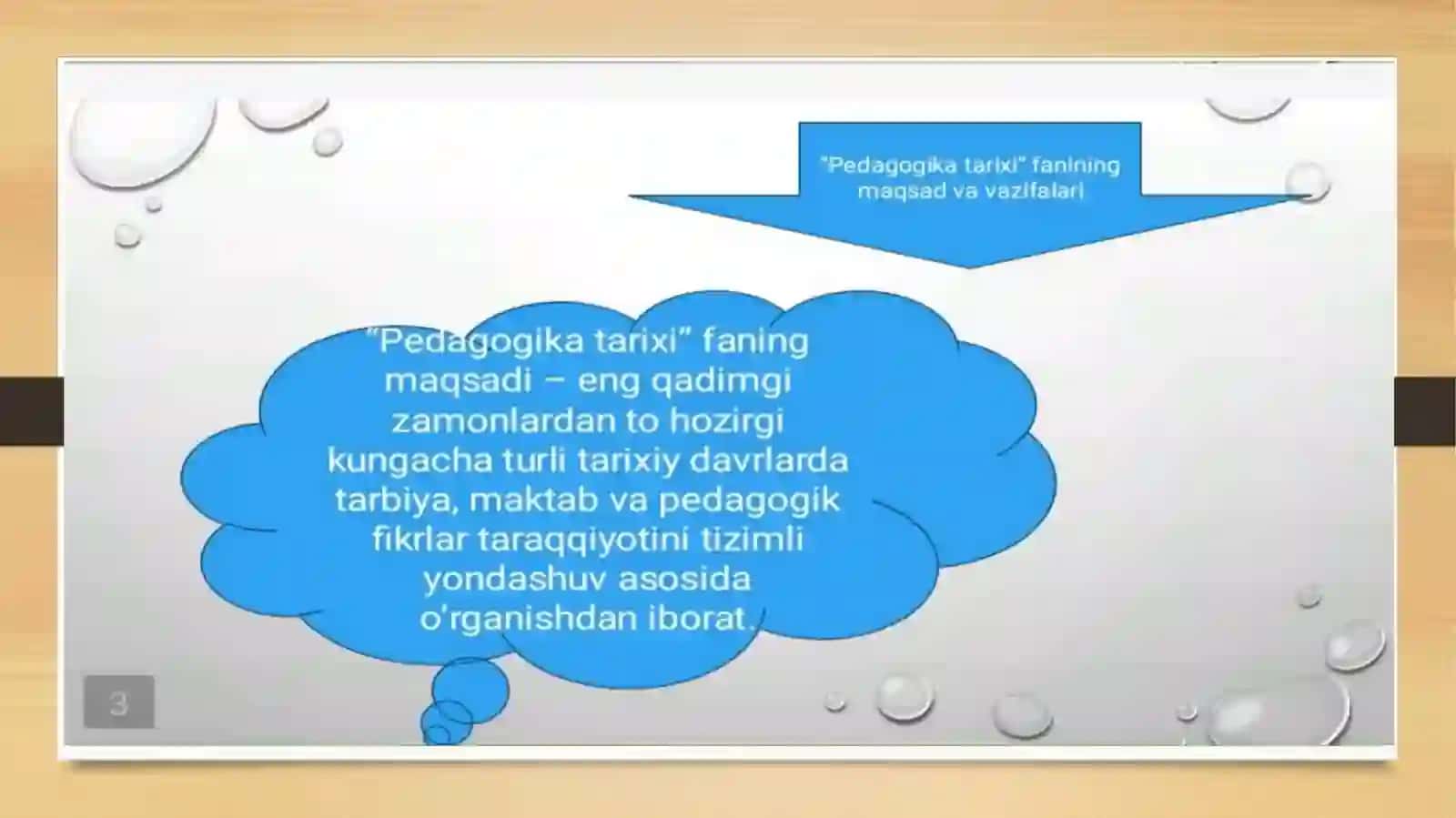 PEDAGOGIKA TARIXI FAN SIFATIDA ENG QADIMGI DAVRLARDAN MILODNING VII ASRIGACHA TAʼLIM–TARBIYA VA PEDAGOGIK FIKR 3