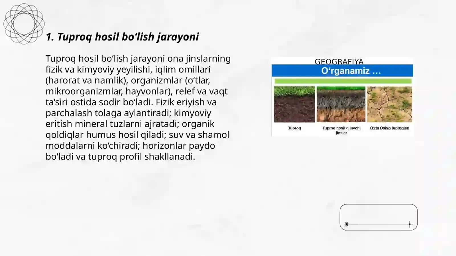 Tuproq va uning tabiiy xususiyatlari 3
