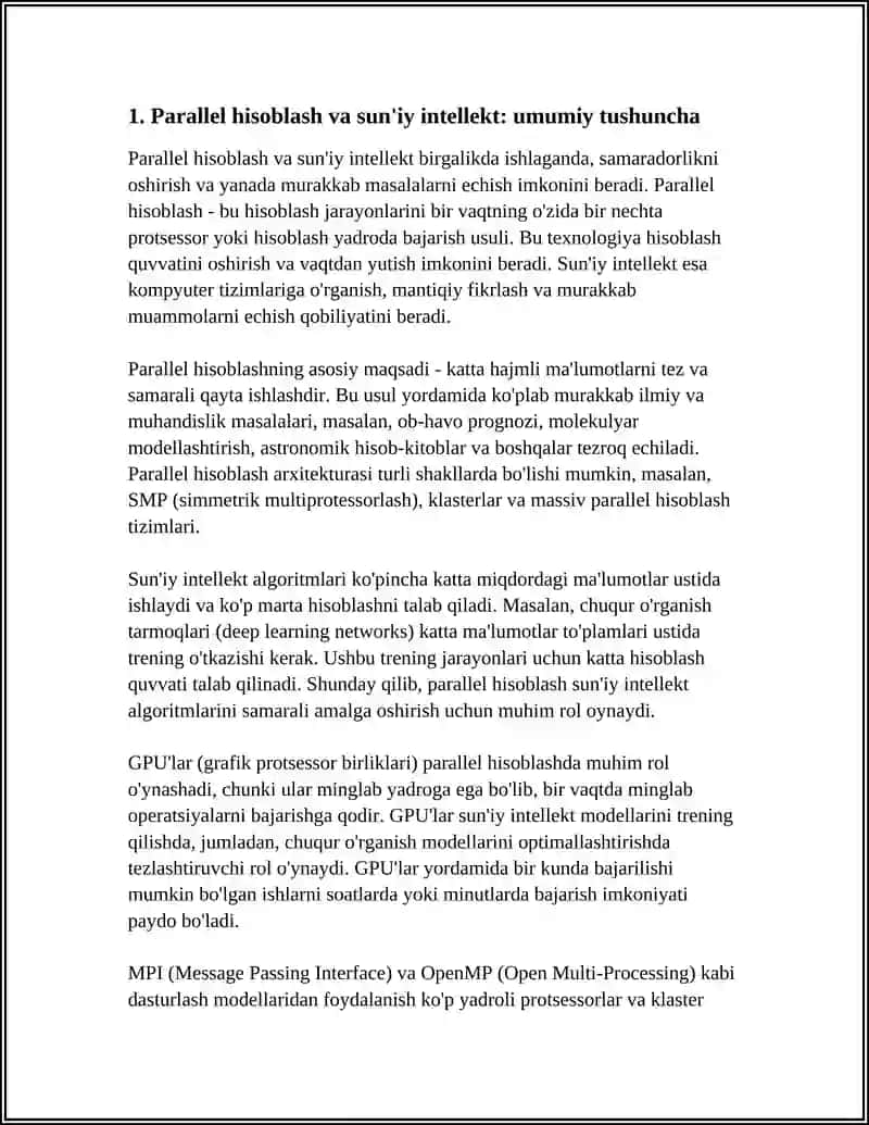 PARALLEL HISOBLASH VA SUN’IY INTELLEKT 3