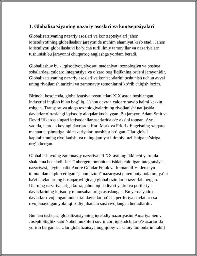 JAHON IQTISODIYOTI GLOBALLASHUVI TO’G’RISIDAGI ILMIY KONSEPSIYALARNINIG ASOSIY YO’NALISHLARI 3