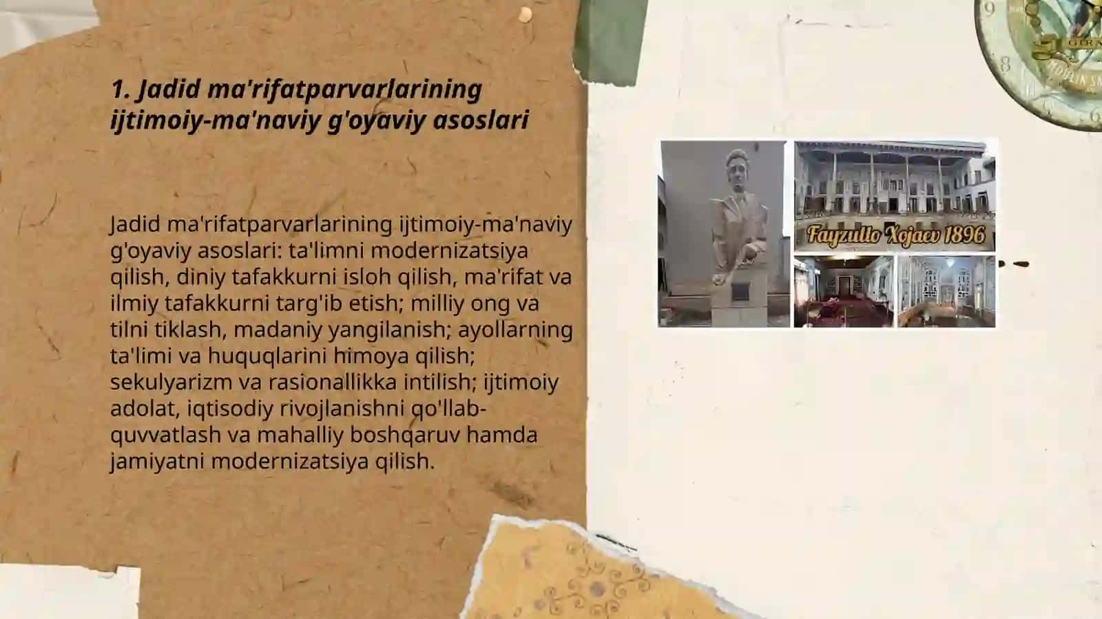Jadid ma'rifatparvarlarining ijtimoiy-ma'naviy hayotda tutgan o'rni, Fayzulla Xoʻjayev 3
