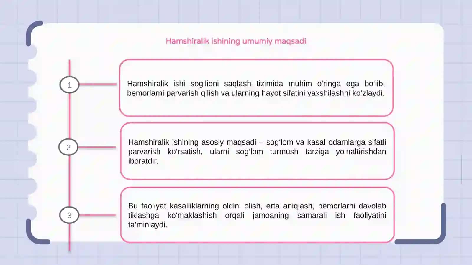 Jamoada hamshiralik ishining maqsadi va vazifalari 3