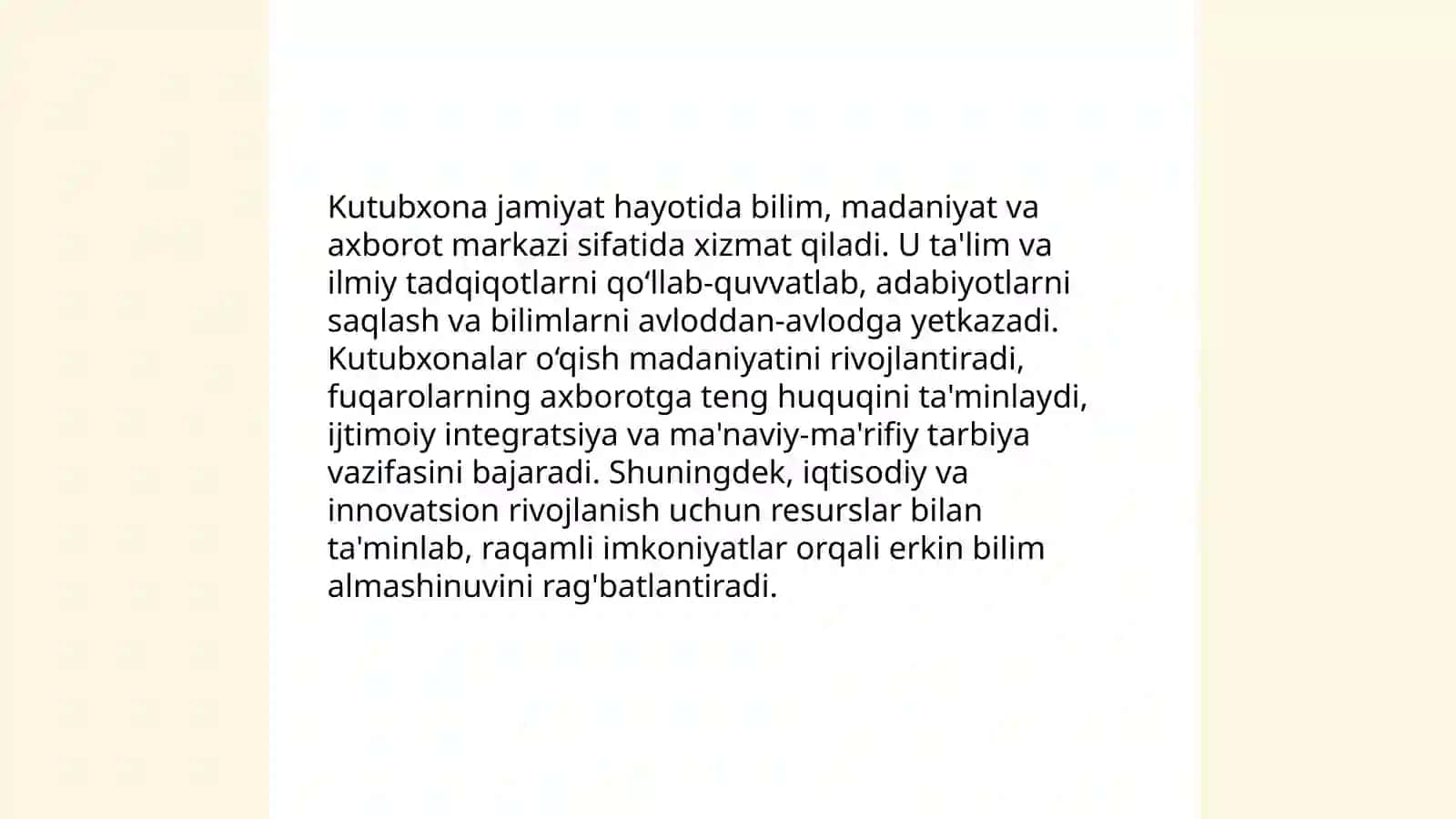 Jamiyat hayotida kutubxona 3
