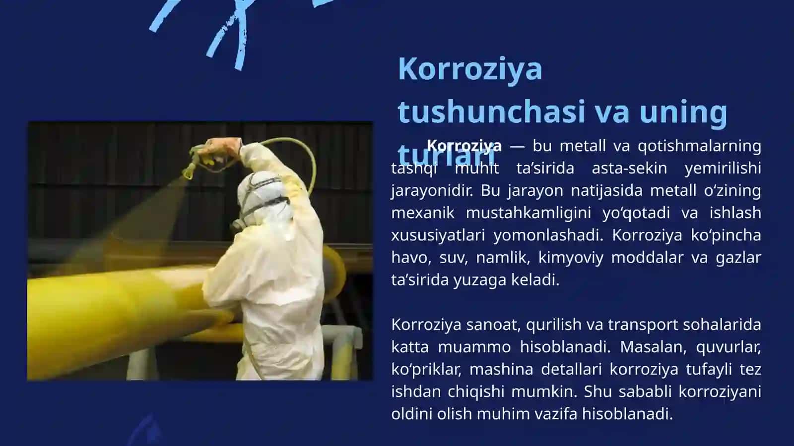 Korroziyaga qarshi texnologik tadbirlar.Passiv usuldagi himoya 3