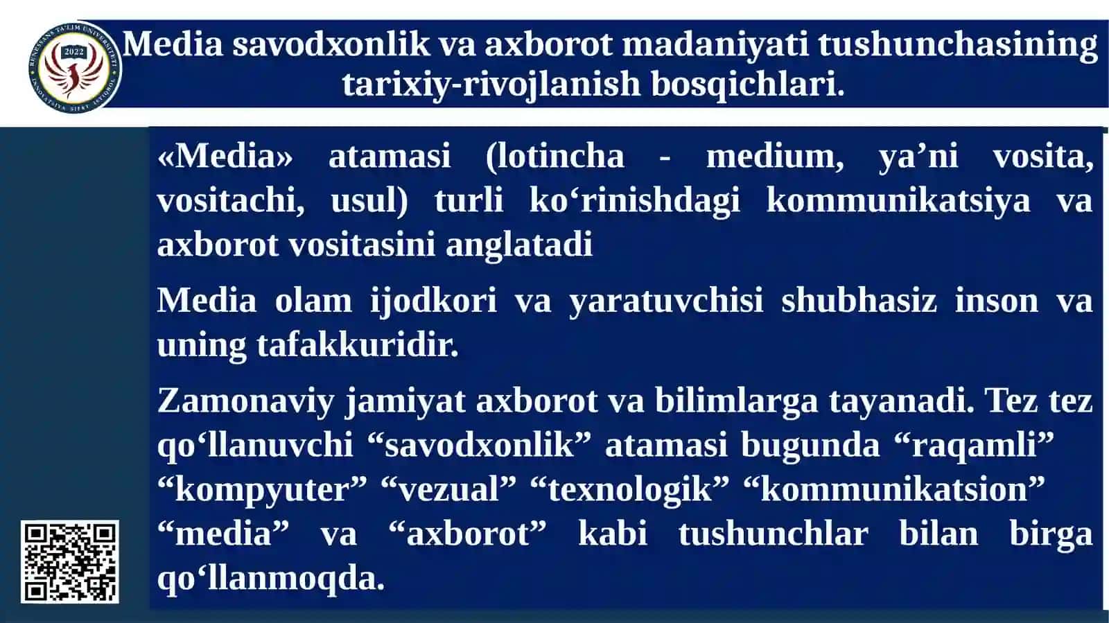 Mediasavodxonlik va axborot madaniyati 3