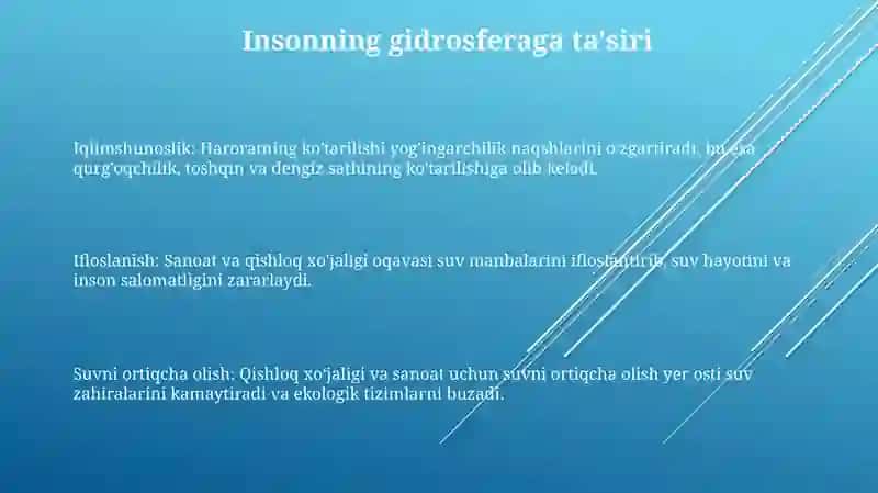 Gidrosfera: Yerning suvli qobig'i 3