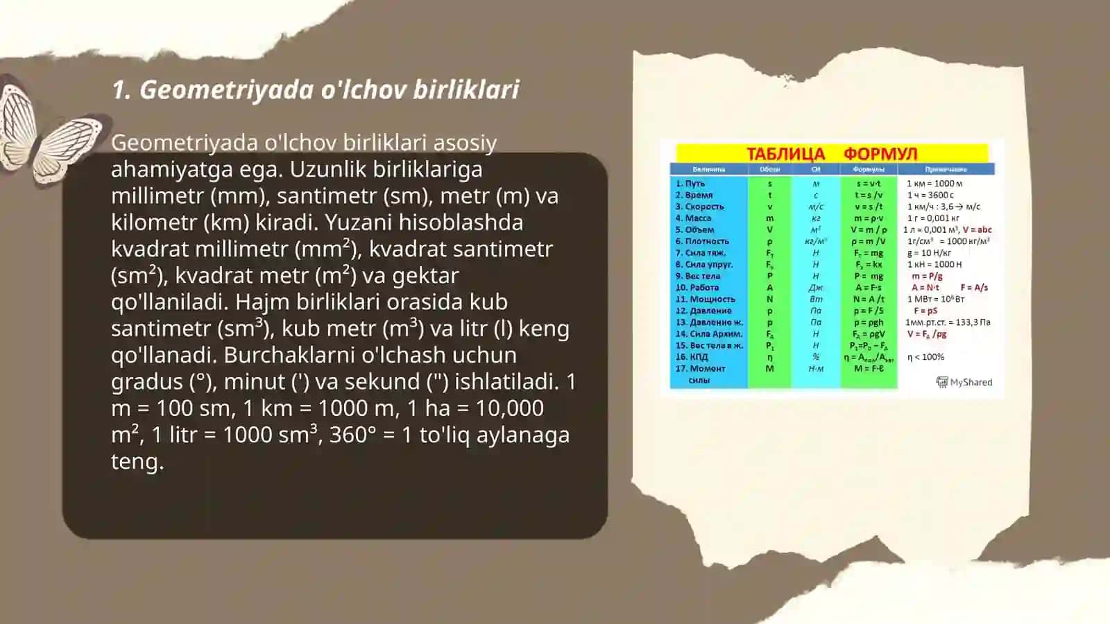 Geomitriya. Oʻlchov birliklari haqida maʼlumot 3