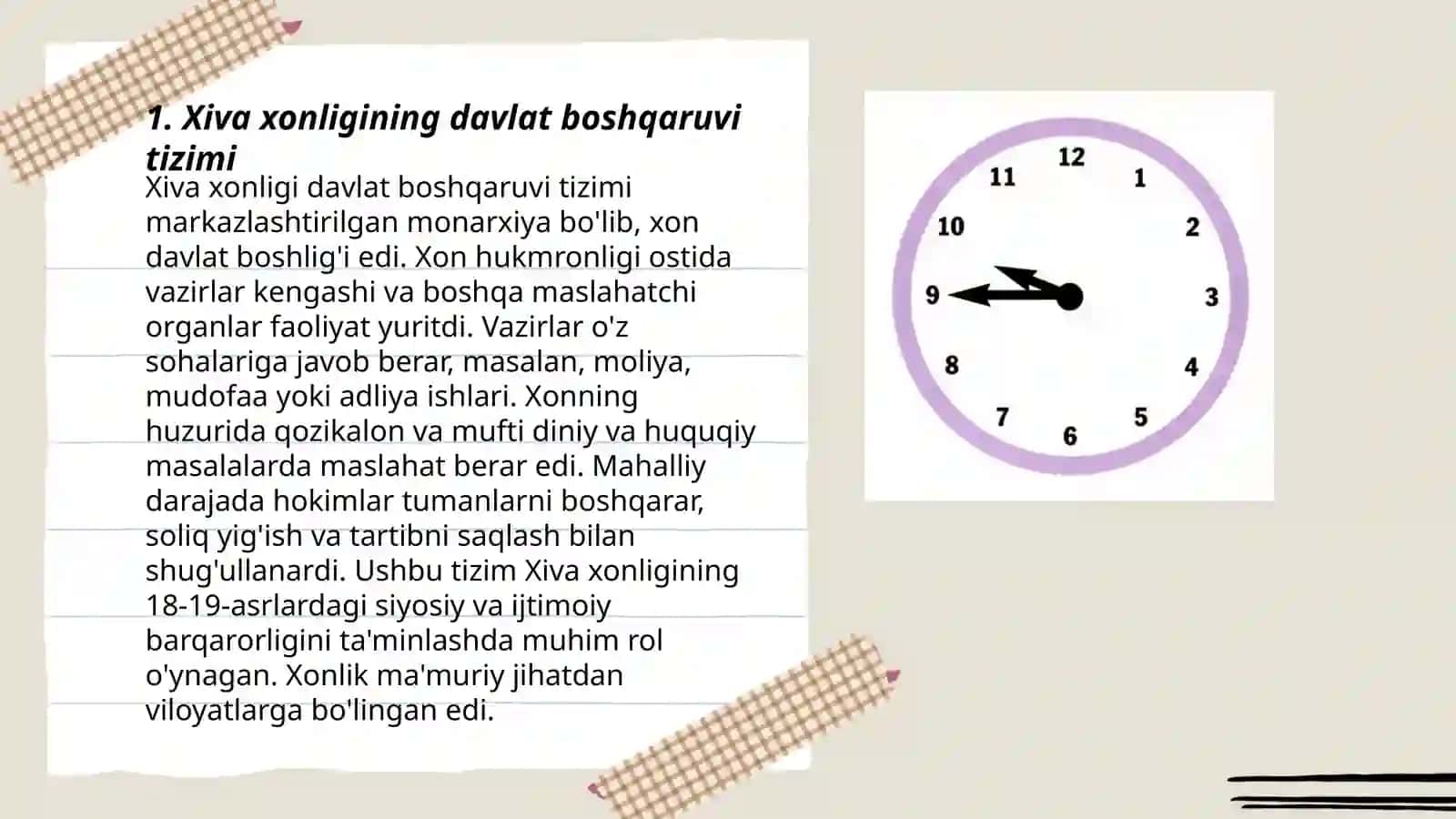 Xiva xonligida davlat muassasalari tizimi 3