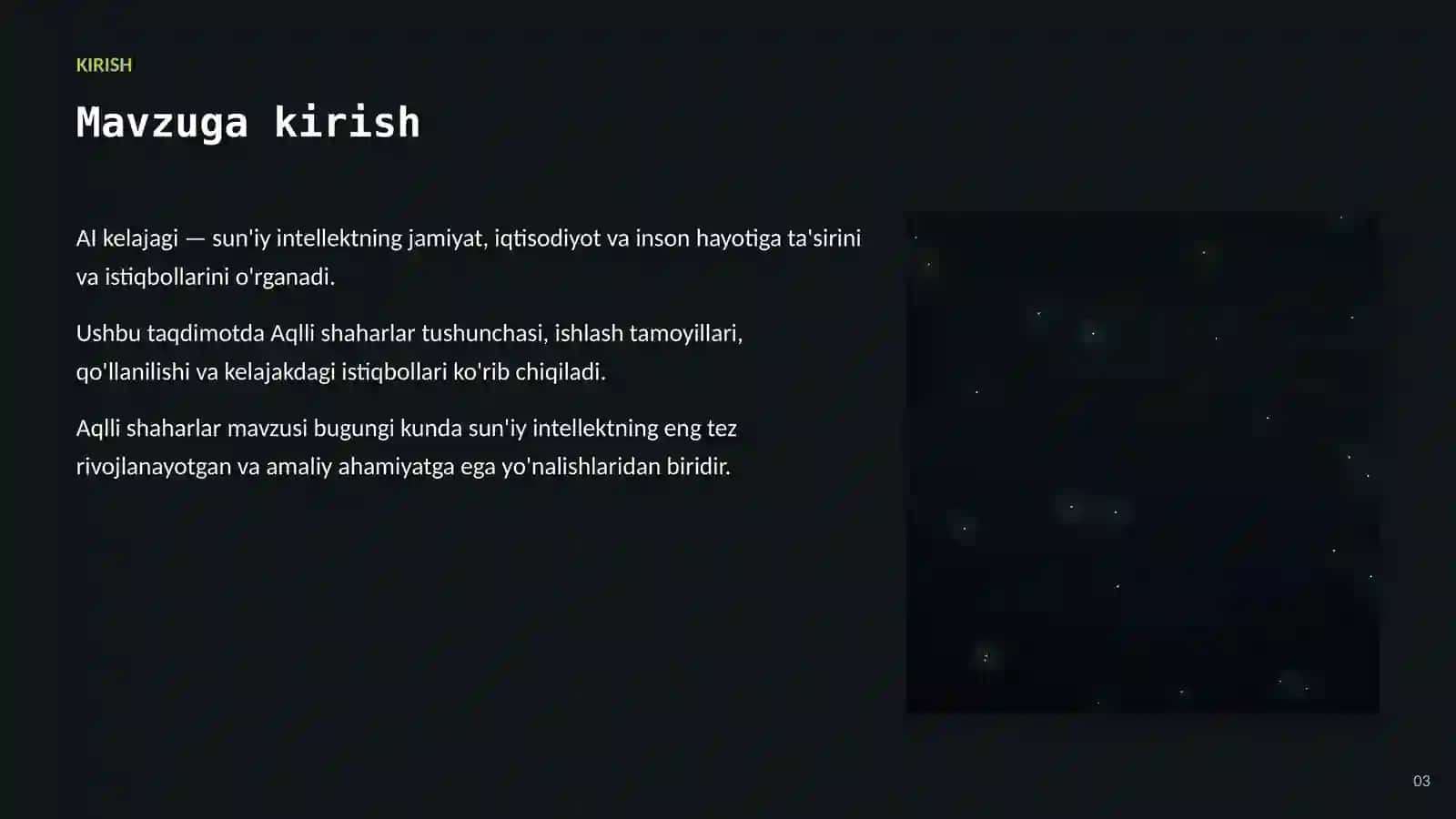 Aqlli shaharlar 3