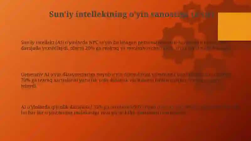 Sun'iy intellektning game industriyasiga ta'siri 3