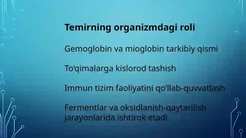 Temir tanqis anemiyani davolash va profilaktika prinsplari 3
