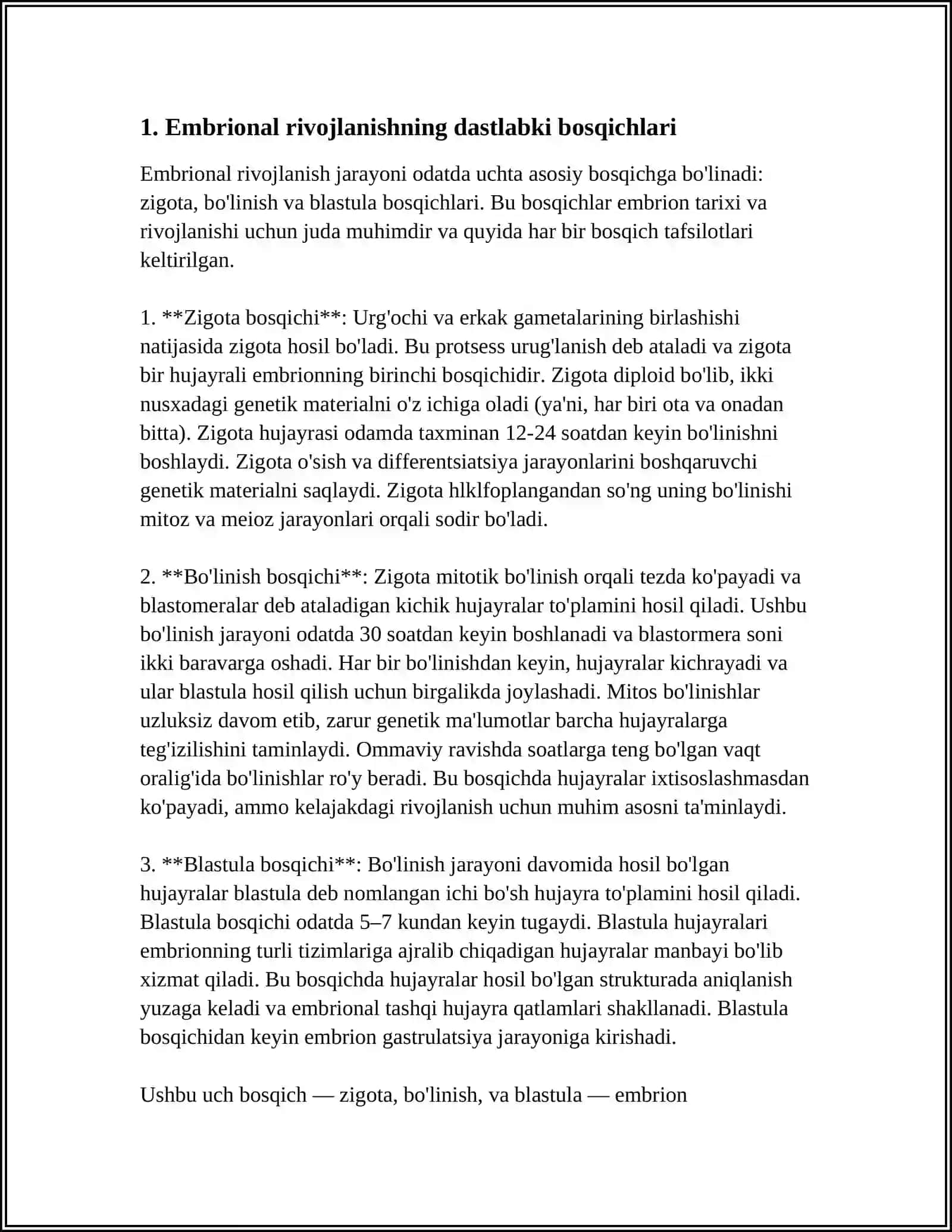 EMBRIONAL RIVOJLANISH 3