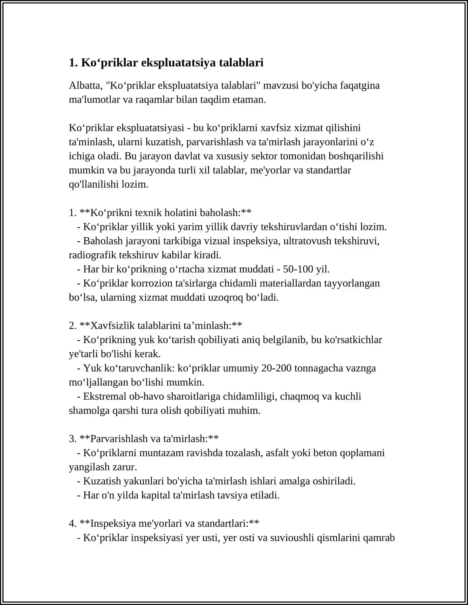 KOʻPRIKLAR EKSPLUATATSIYASI VA TAMIRLASH JARAYONLARI 3