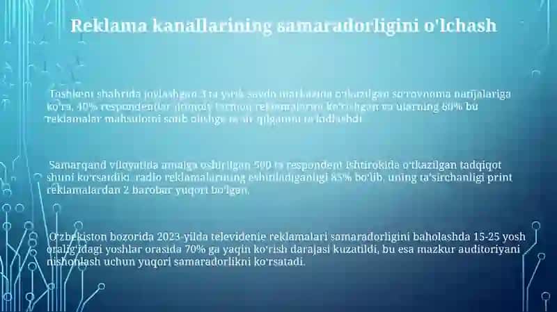 Reklamaning kommunikatsion samaradorligini baholash 3