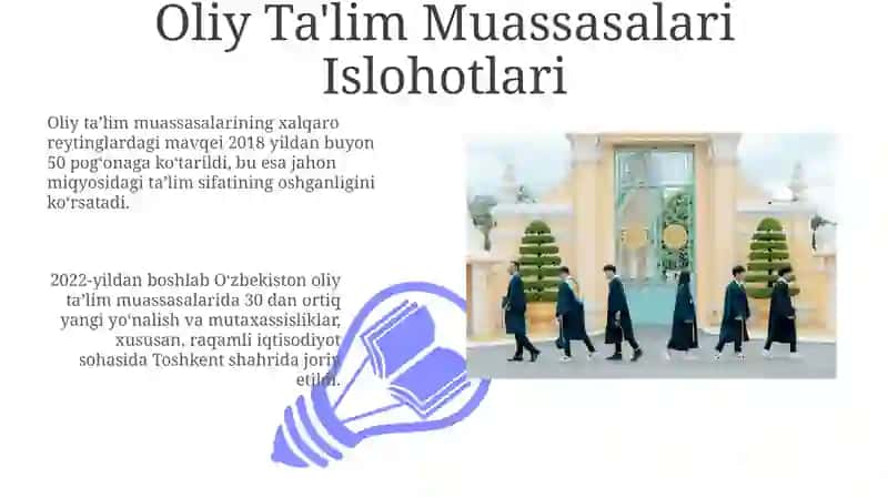 Ta’lim Islohotlarining Umumiy Koʻrinishi 3