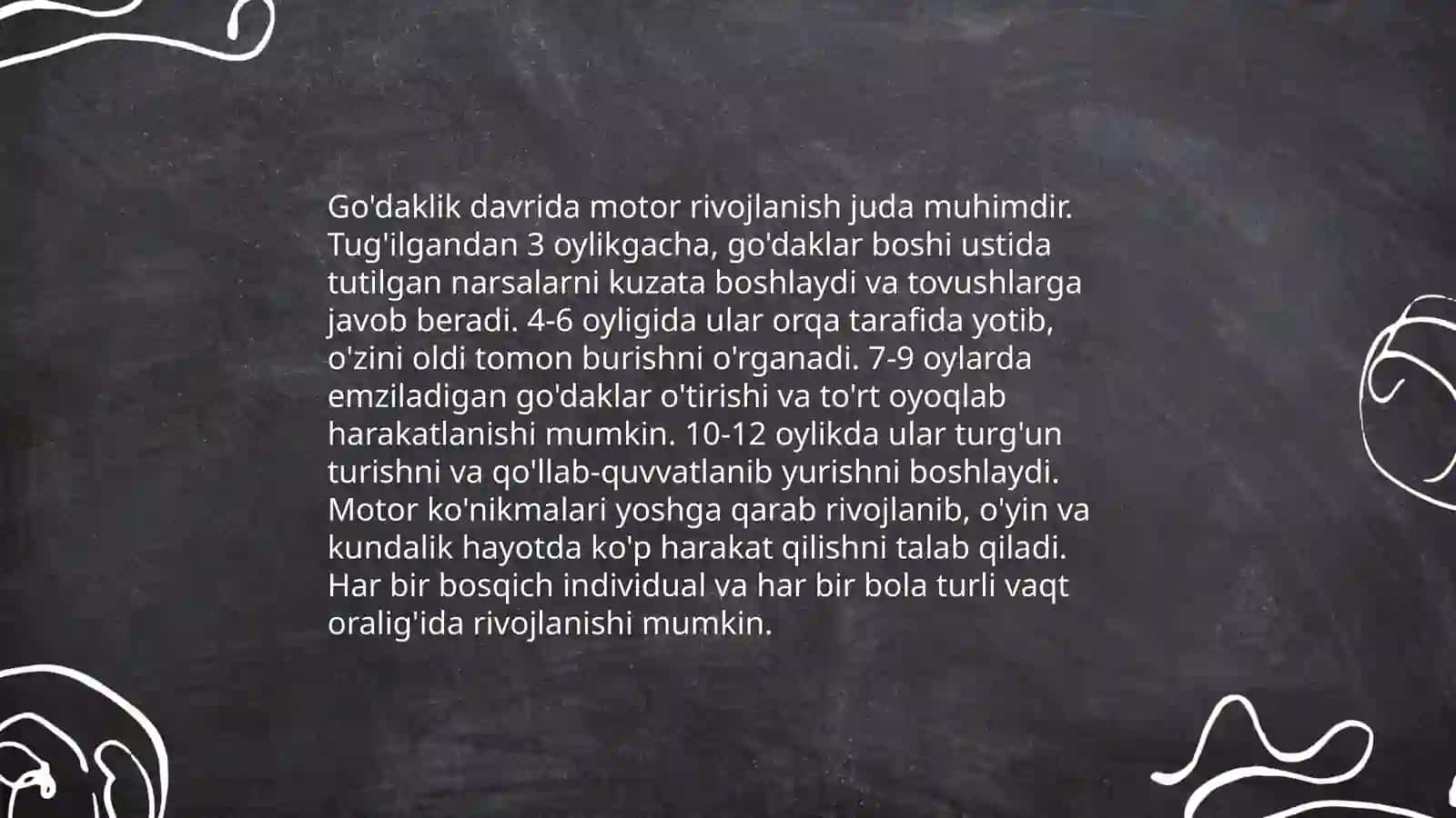 Go'daklik va ilk bolalik davrlarda psixik rivojlanish 3