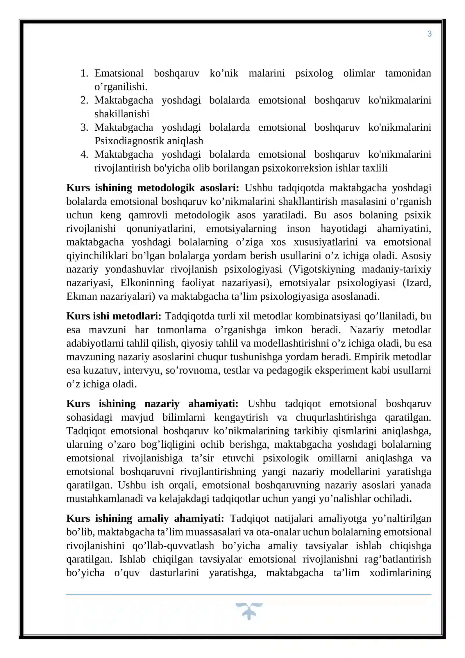 MAKTABGACHA YOSHDAGI BOLALARDA EMOTSIONAL BOSHQARUV KO'NIKMALARINI SHAKLLANTIRISHNING PSIXOLOGIK XUSUSIYATLARI 3