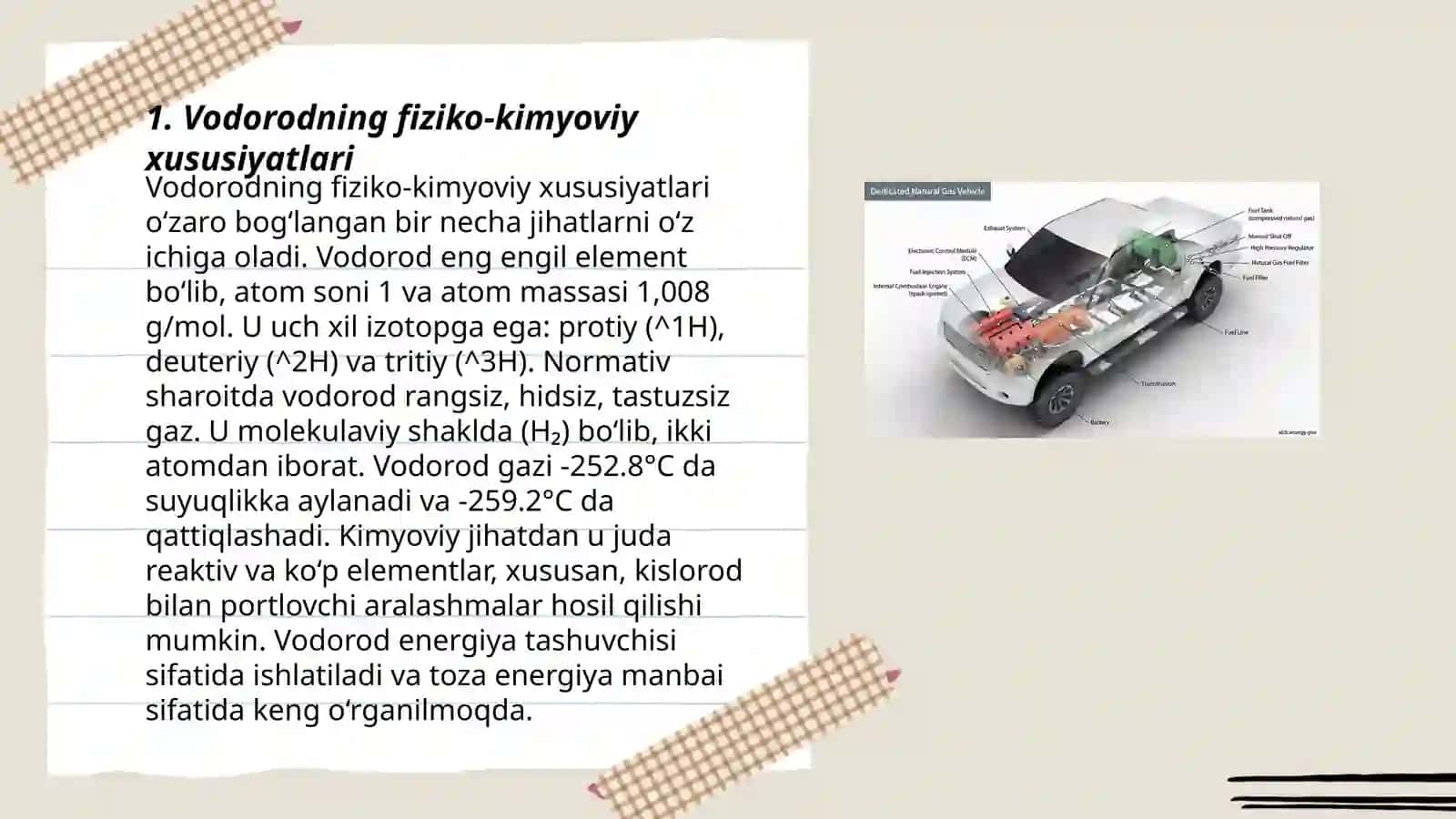 Vodorodning fiziko-kimyoviy xususiyatlari 3