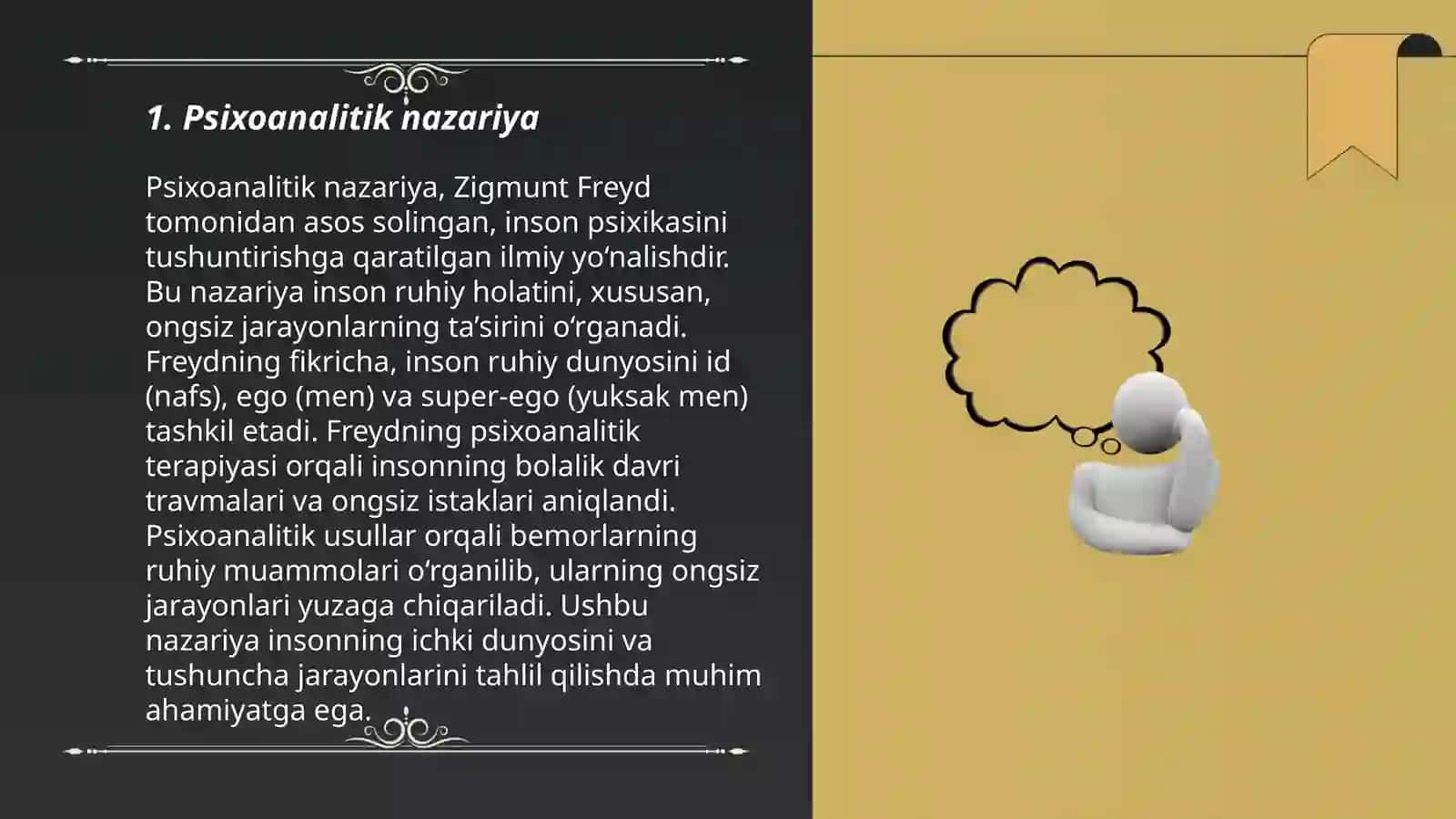 Inson psixik taraqqiyotini tushuntirishga asosiy nazariy yondashuvlar 3