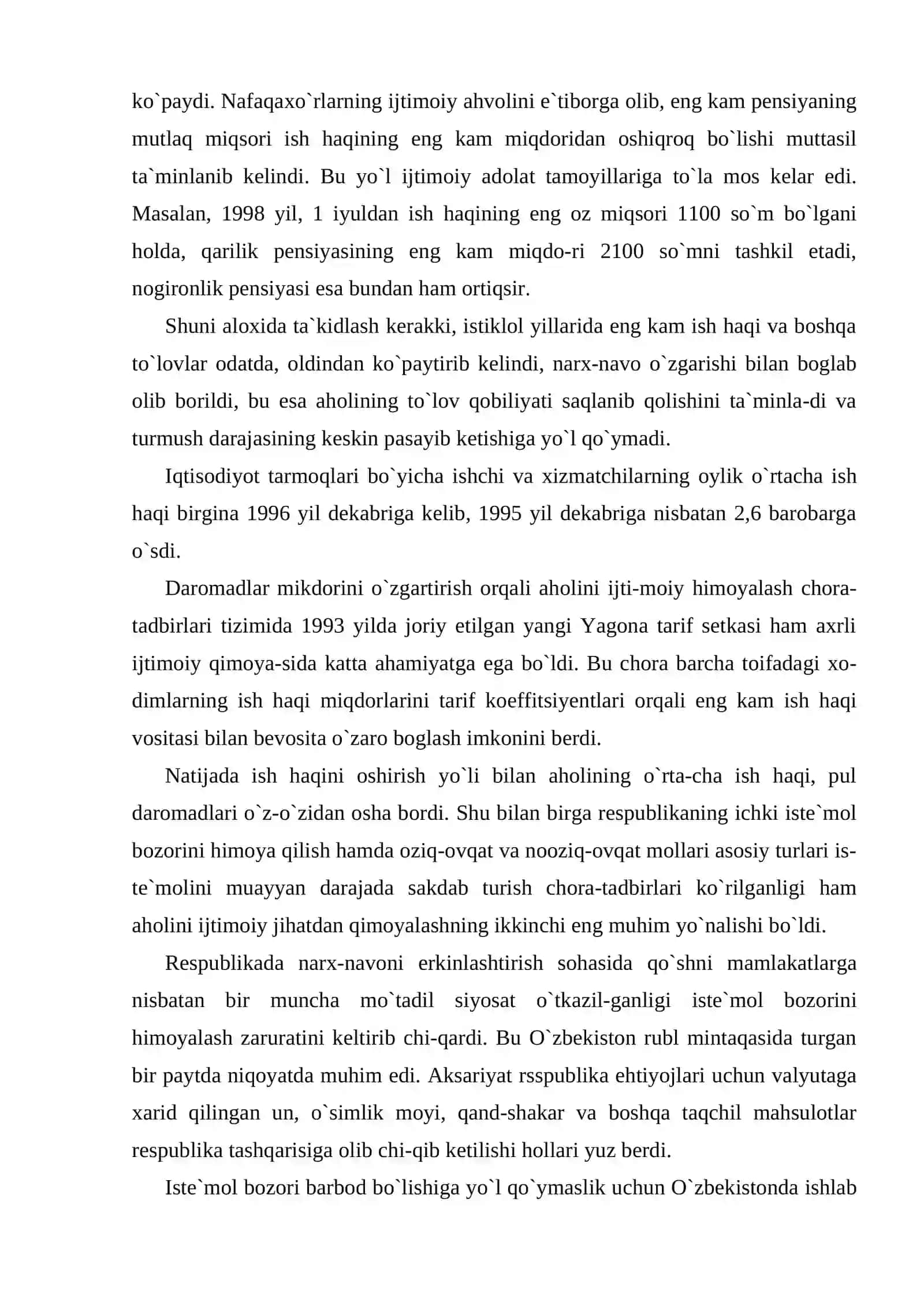 Aholini kuchli ijtimoiy himoyalash - davlat siyosatining bosh yo`nalishi 3