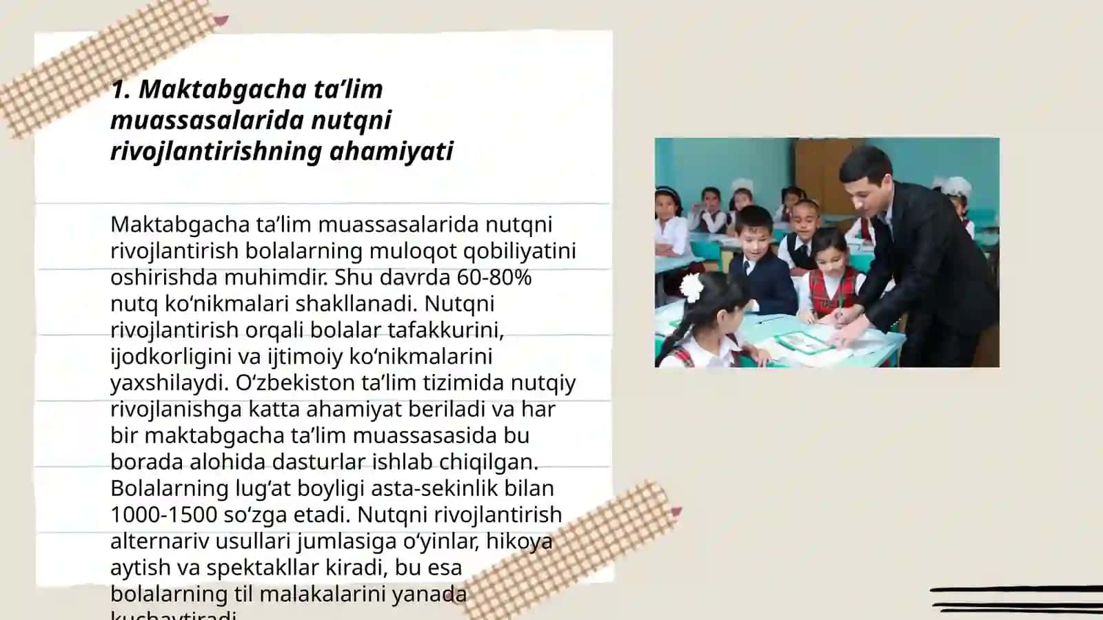 Maktabgacha taʼlim muassasalarida va oilada nutq oʻstirish boʻyicha metodik ishlar 3