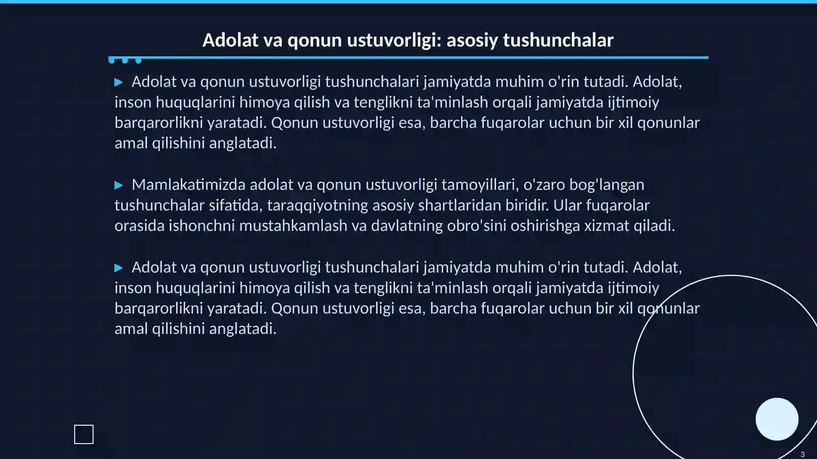 Adolat va qonun ustuvorligi: asosiy tushunchalar 3