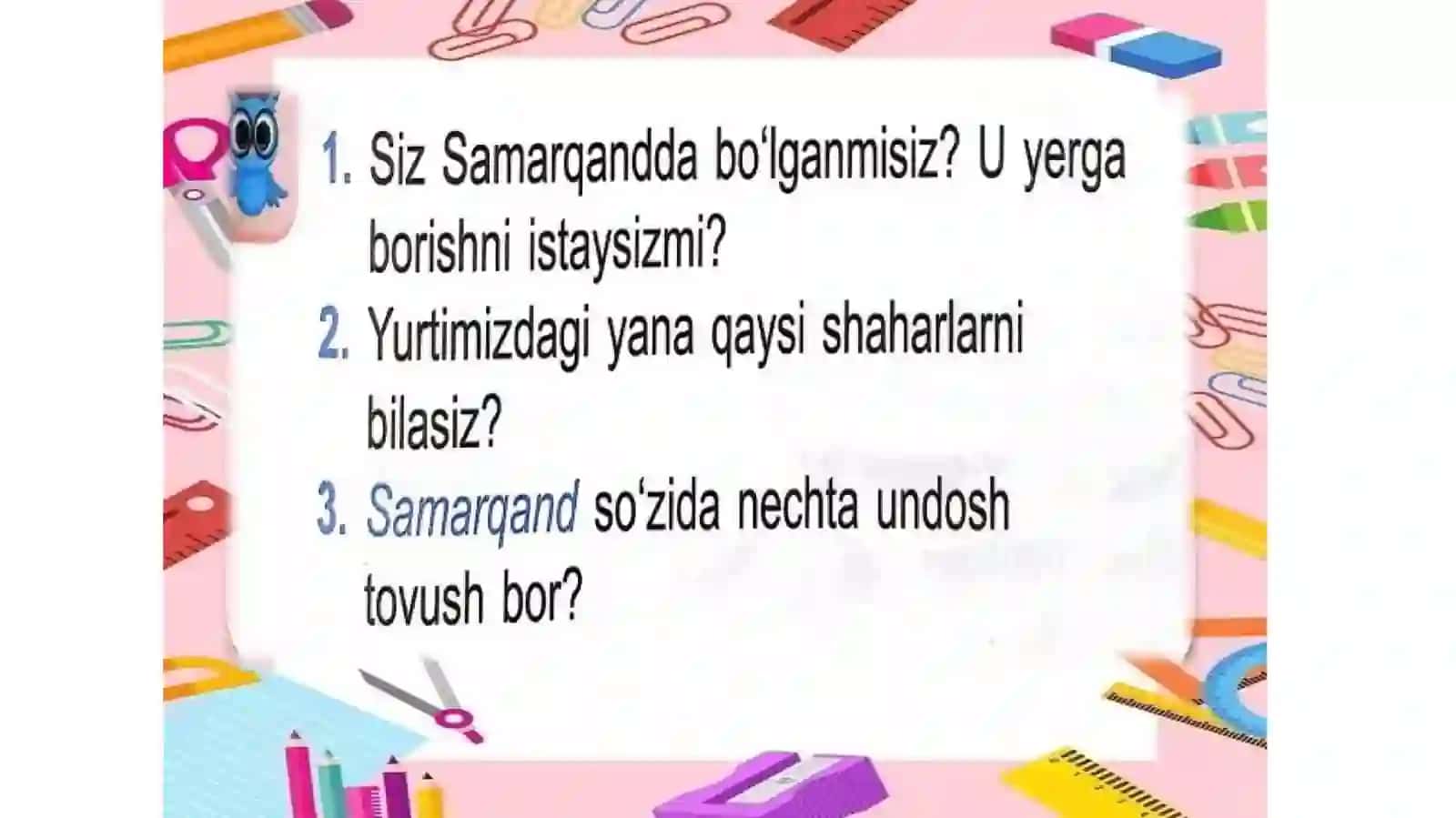 Undosh tovushlar va harflar 3