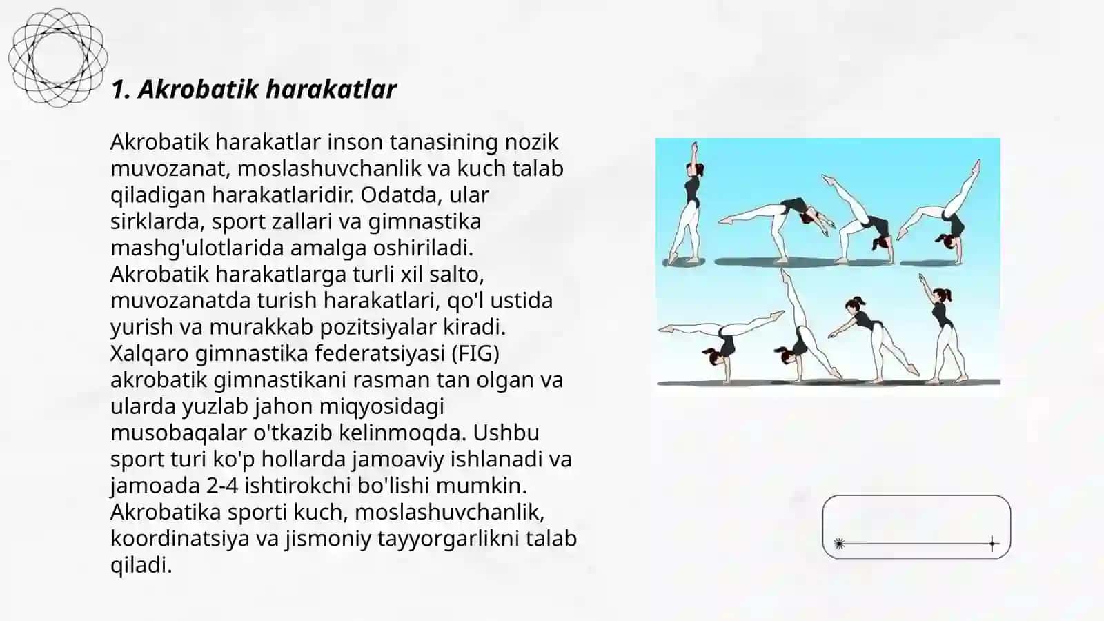 Akrobatik mashqlar 3