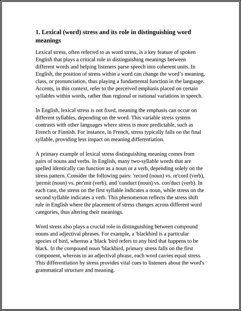 TYPES OF ACCENTS AND THEIR FUNCTION 3