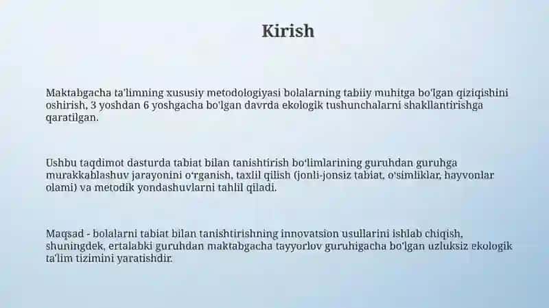 Maktabgacha ta’lim xususiy metodikasi 3
