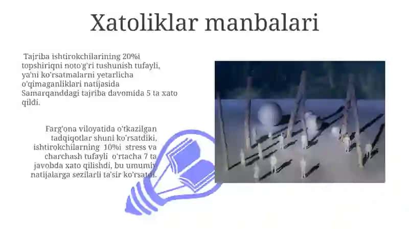 Sinaluvchilarning eksperimentda ishtirok etish effektlari 3