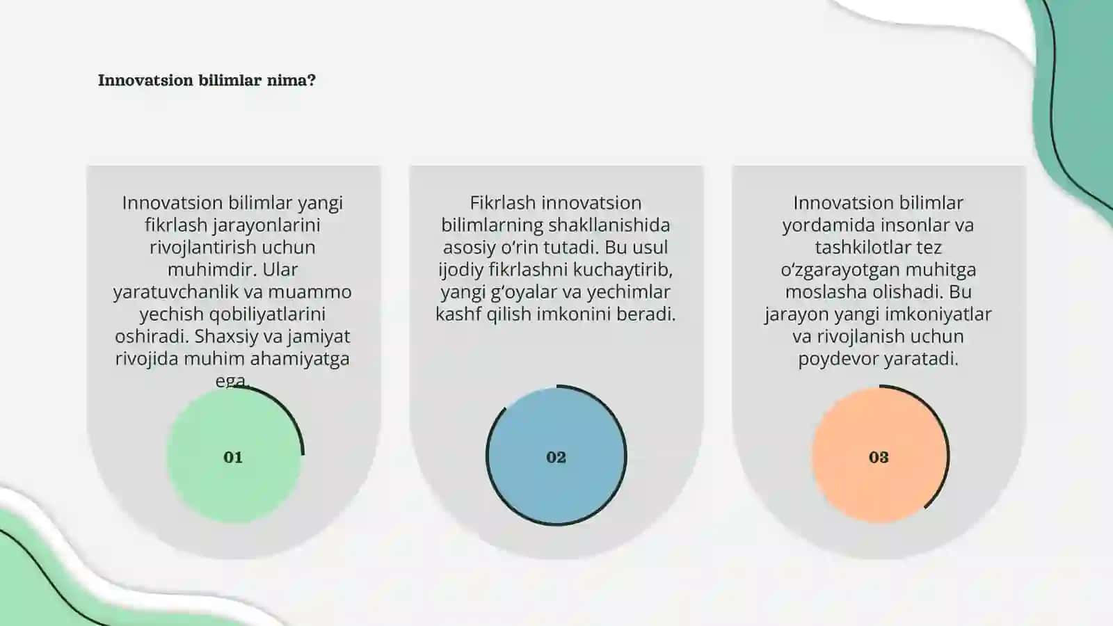 Innovatsion bilimlarning shakllanishda fikrlash 3