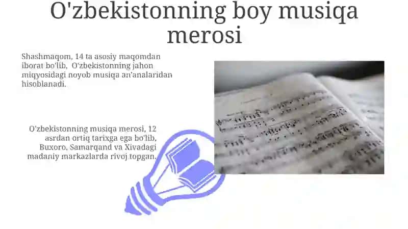 O'zbekistonning boy musiqa merosi 3