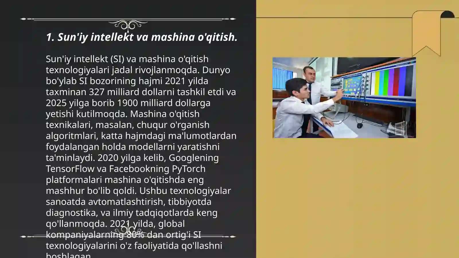 Sun'iy intellekt va mashina o'qitish 3