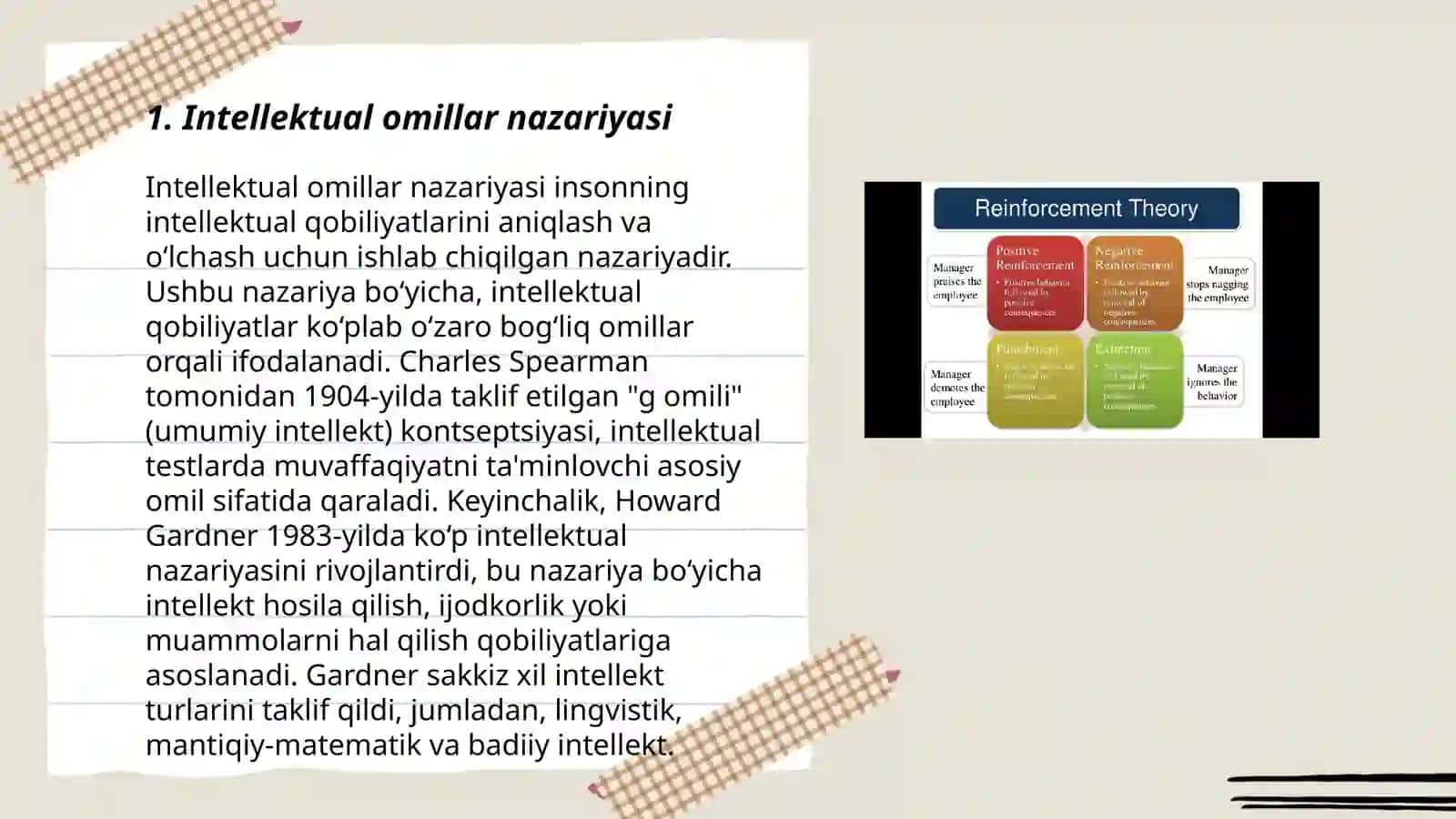 Qobiliyatning faktorli nazariyalari 3