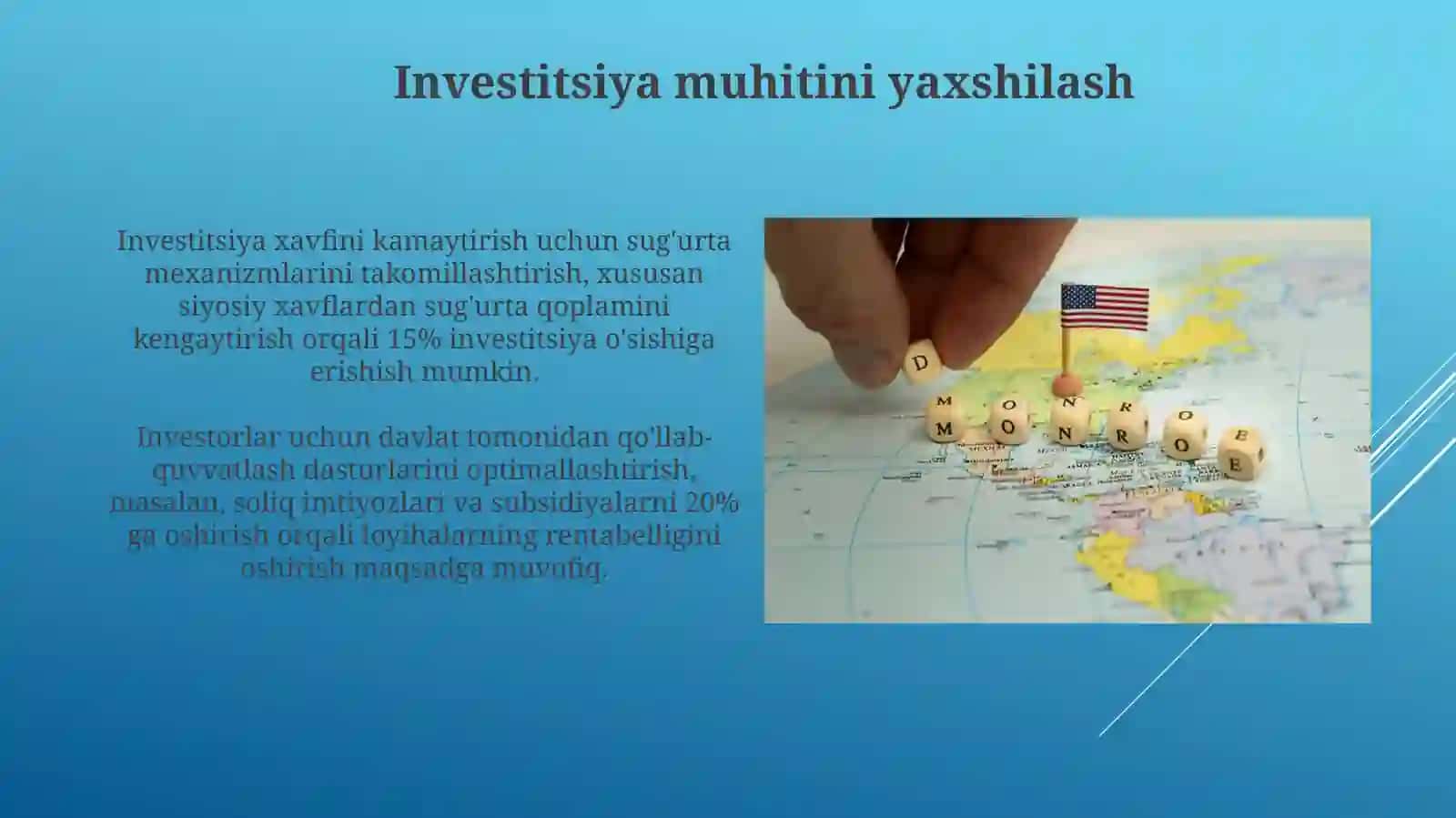 Qurilishda iqtisodiy islohotlarni chuqurlashtirishning asosiy yo‘nalishlari 3