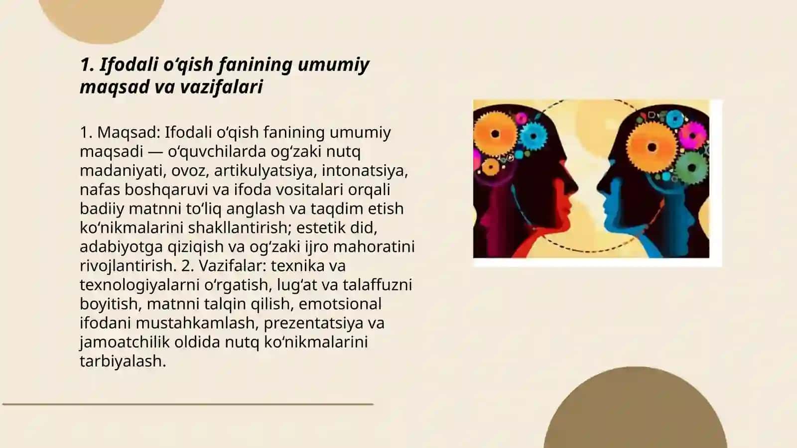 Ifodali o‘qish fanining maqsad vavazifalari 3