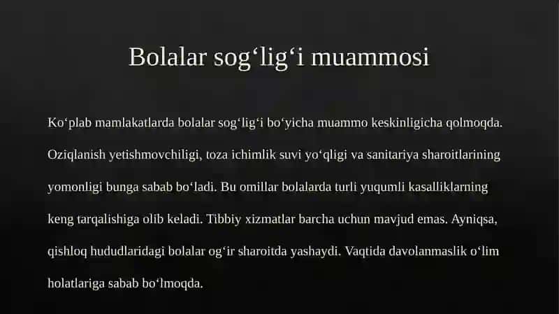 Bolalarning sog‘lig‘ini saqlash 3