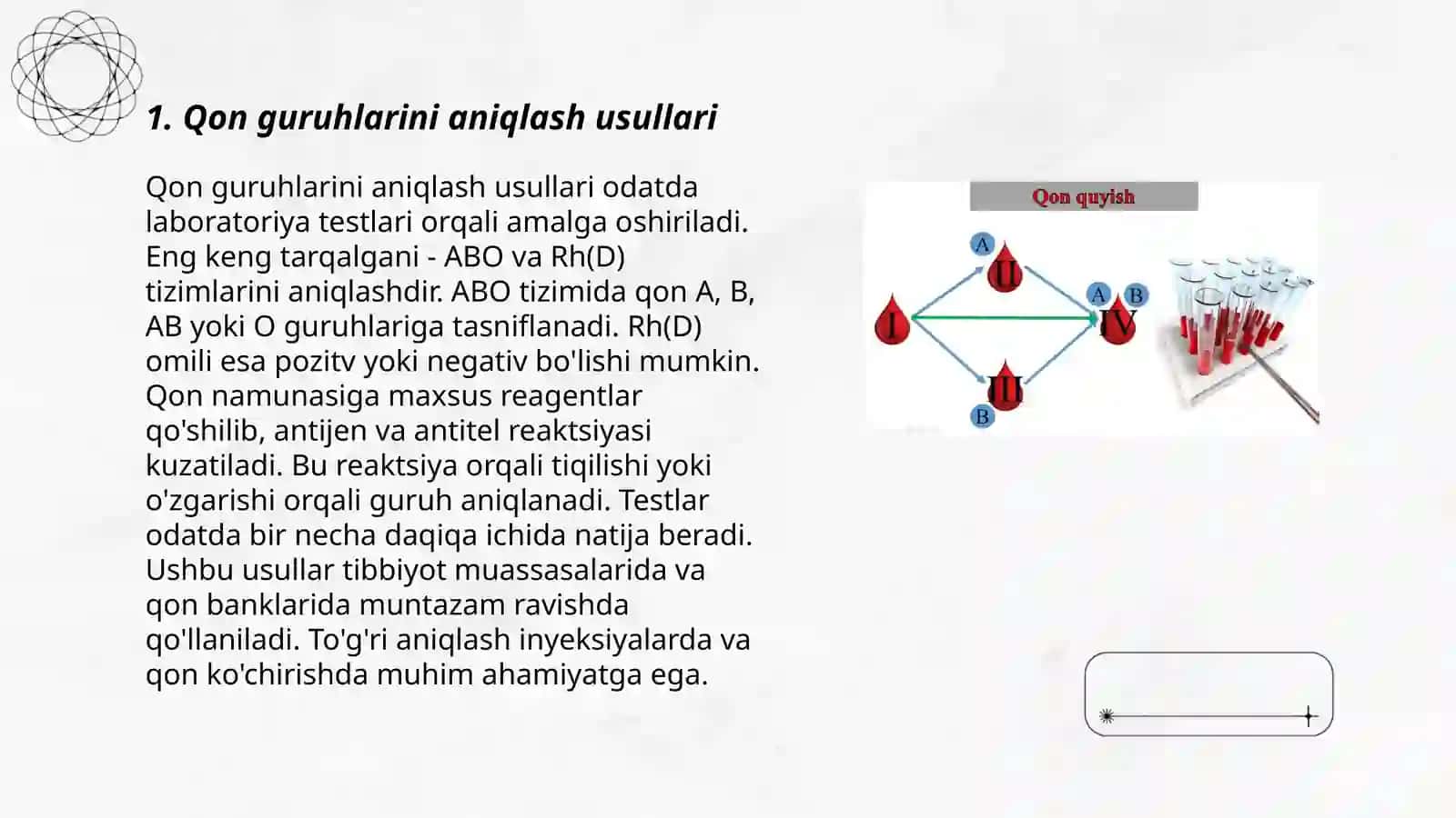 Urush va tinchlik davrida harbiy dala sharoitida qon guruhlarini aniqlash 3