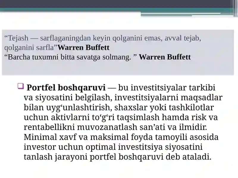 Portfelli tahlil va Boston konsalting guruhi(BKG) modeli 3