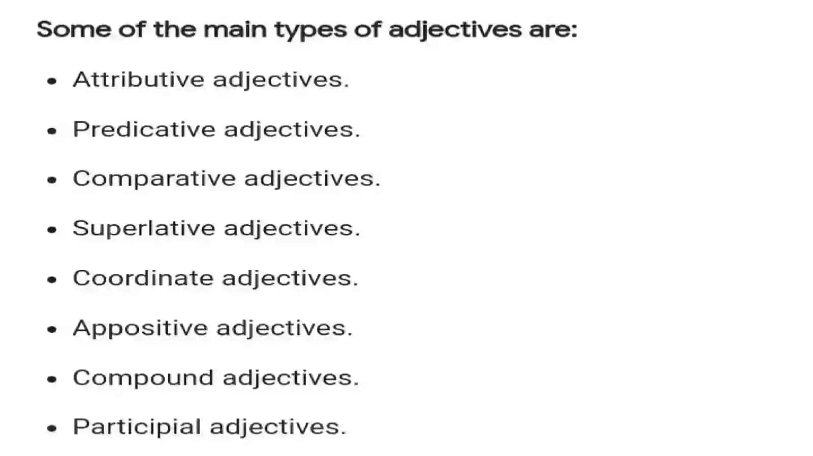 The adjective and its categories 3