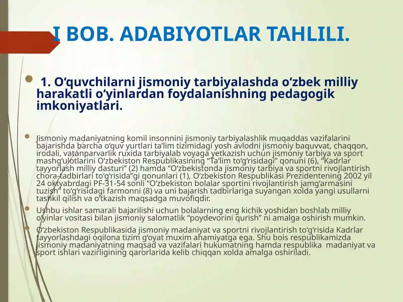 Boshlang'ich o'quvchilar uchun milliy harakatli o'yinlar 3