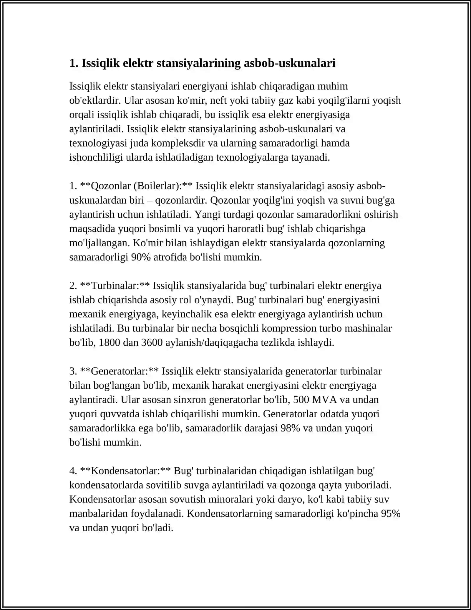 ISSIQLIK ELEKTR STANSIYALARNING YORDAMCHI QURILMALARI 3