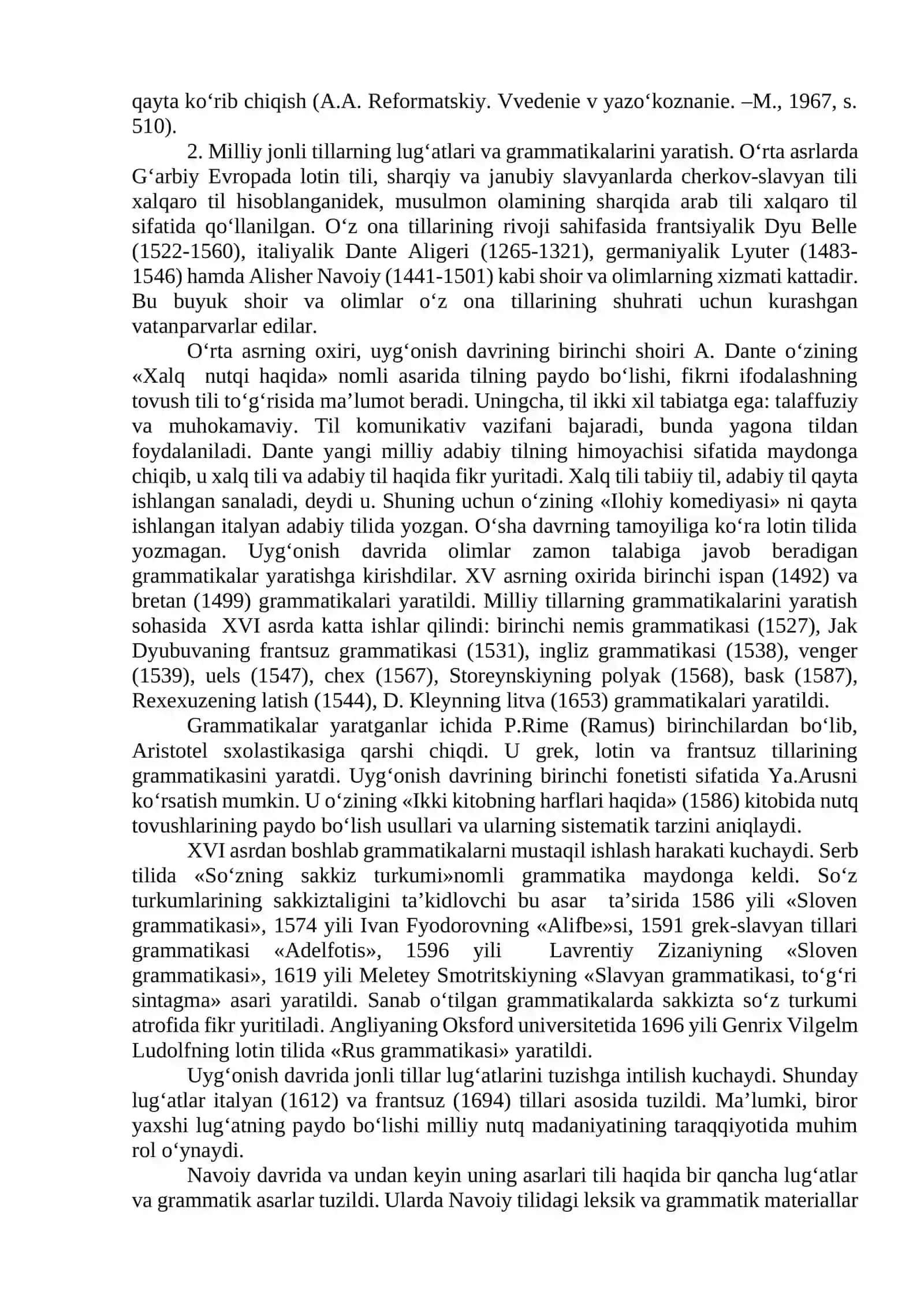 YEVROPADA UYG‘ONISH DAVRI TILSHUNOSLIGI 3